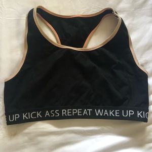 Torrid sports bra - wake up, kick ass, repeat